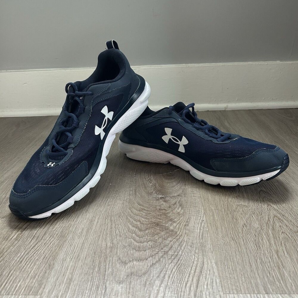 Under Armour Charged Assert 9 Mens 13 Running Shoes Blue Sneakers 3024590-400